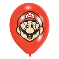 Super Mario Latex Ballonnen, 6st.