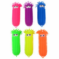 Fluffy Worm Groot met Ogen, 28cm