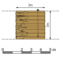 Robinia klauterwand voor openbaar gebruik 300cm