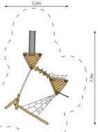 Robinia Speelcombinatie voor openbaar gebruik 850 cm x 550cm