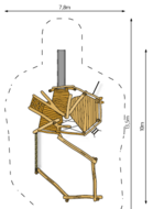 Robinia Speelcombinatie voor openbaar gebruik 1000cm x 500cm