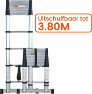 Telescoopladder 3,80m