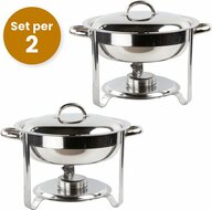 Chafing Dish rond 4.5L per 2