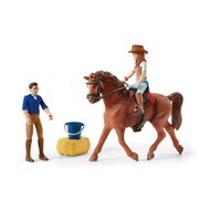 schleich HORSE CLUB Avontuur met Auto en Paardentrailer 42535