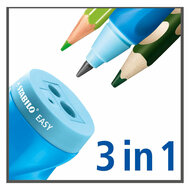 STABILO EASYsharpener - 3 in 1 Puntenslijper - Links - Blauw