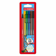 STABILO Pen 68 - 6 Kleuren