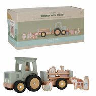 Little Dutch Little Farm Tractor Met Trailer FSC