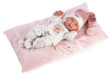 Llorens pop Nica met witte pyjama - 40cm