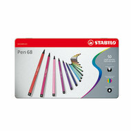 STABILO Pen 68 in Metalen Doos, 50st.