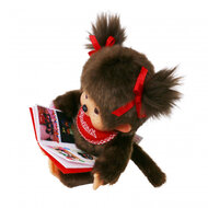 Monchhichi Meisje met boek (20cm)