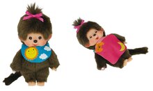 Monchhichi Meisje slaapogen - omkeerbare slab (20cm