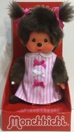 Monchhichi Meisje Pink Ribbon Dress (20cm)