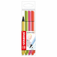 STABILO pointMax Pastel  - Hardtip Fineliner - Set Met 4 Stuks