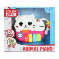 Mini Club  Dierenpiano Poes met Licht en Geluid, 15cm