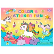 Color &amp; Sticker Fun Magische Eenhoorns