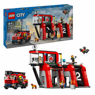 LEGO City 60414 Brandweerkazerne en Brandweerauto