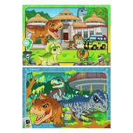 Legpuzzel Jurassic World Explorers, 2x24st.