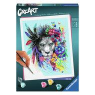 CreArt Schilderen op Nummer - Boho Lion