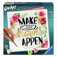 CreArt Schilderen op Nummer - Make Your Dreams Happen