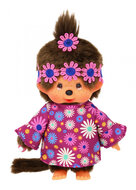 Monchhichi Meisje Flower Power (20cm)