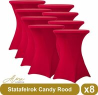 Statafelrok candy rood 80 cm per 8