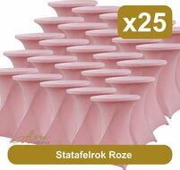 Statafelrok roze 80 cm per 25