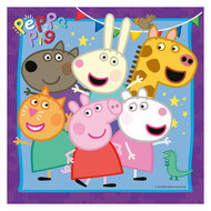 Familie en Vrienden van Peppa Pig Legpuzzel, 3x49st.