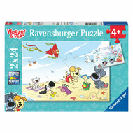 Woezel &amp; Pip Zomer en Winter Legpuzzel, 2x24st.