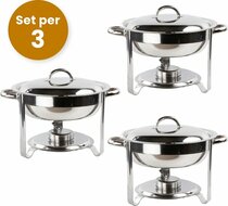 Chafing Dish rond 4.5L per 3