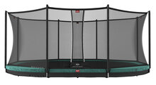 BERG Grand Ovaal Favorit InGround 520X350 Green + Safety Net Comfort