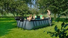 Zwembad Exit Frame Pool 5.4X2.5X1.22M (12V Zandfilter)Timber Style