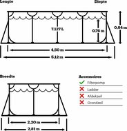 Zwembad Intex Metal Frame 450x220x84cm