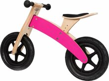 loopfiets Broozzer houten - Carbon Fibre - roze