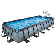 Zwembad Exit Frame Pool 5.4X2.5X1M (12V Cartridge Filter) Stone Grey