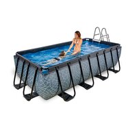 Zwembad Exit Frame Pool 4X2X1M (12V Zandfilter) Stone Grey