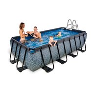 Zwembad Exit Frame Pool 4X2X1M (12V Zandfilter) Stone Grey