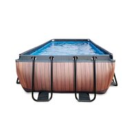 Zwembad Exit Frame Pool 4X2X1M (12V Zandfilter) Timber Style