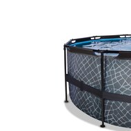 Zwembad Exit Frame Pool Afmeting 427X122Cm (12V Zandfilter) Stone Grey