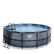 Zwembad Exit Frame Pool Afmeting 427X122Cm (12V Zandfilter) Stone Grey