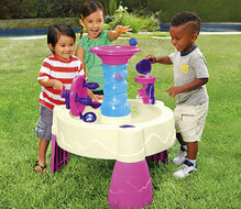 Little tikes roze watertafel spiraal met bootjes