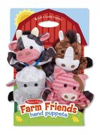 Melissa &amp; Doug  Pluchen Handpoppen Boerderij (Set)