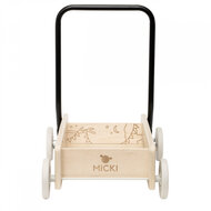 Micki Premium houten loopwagen (blank)