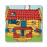 Pippi Langkous Houten Puzzel 3 Lagen