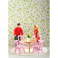 Lundby Poppenhuis Smaland Eettafelset (Roze)