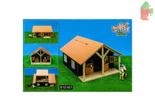 Kids Globe Houten Paardenstal Met 2 Boxen En Berging 1:24