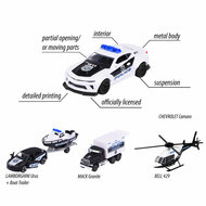 Majorette Police Force Auto&#039;s Giftpack, 4st.