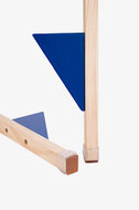 Stelten Hout Blank Blauw/Blauw