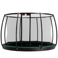 Avyna Trampoline FlatLevel &Oslash;430 met veiligheidsnet | Groen