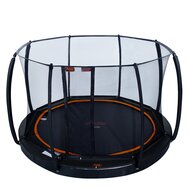 Avyna Trampoline FlatLevel &Oslash;430 met veiligheidsnet | Zwart