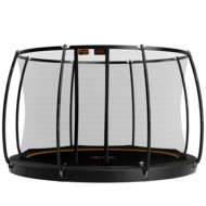 Avyna Trampoline FlatLevel &Oslash;430 met veiligheidsnet | Zwart